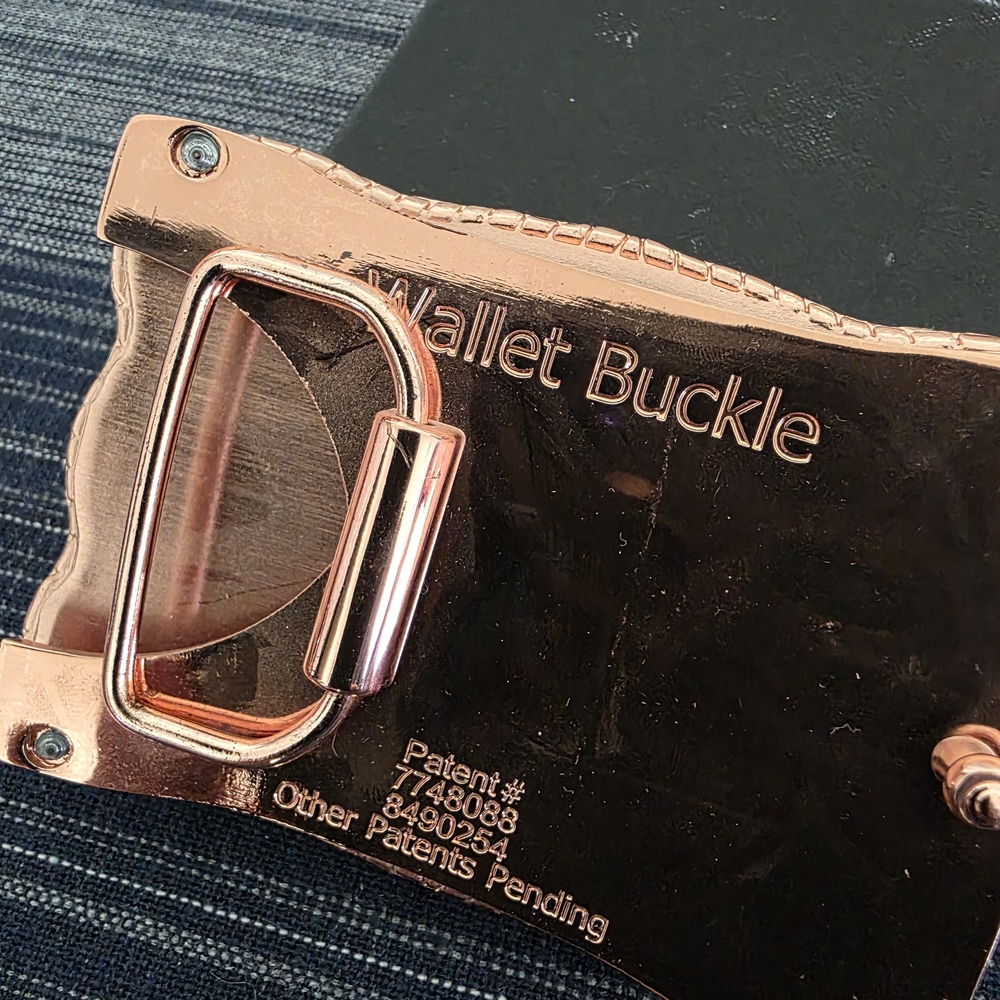 Rose Gold Wallet Buckle Belt Clip - Picture 3 of 6
